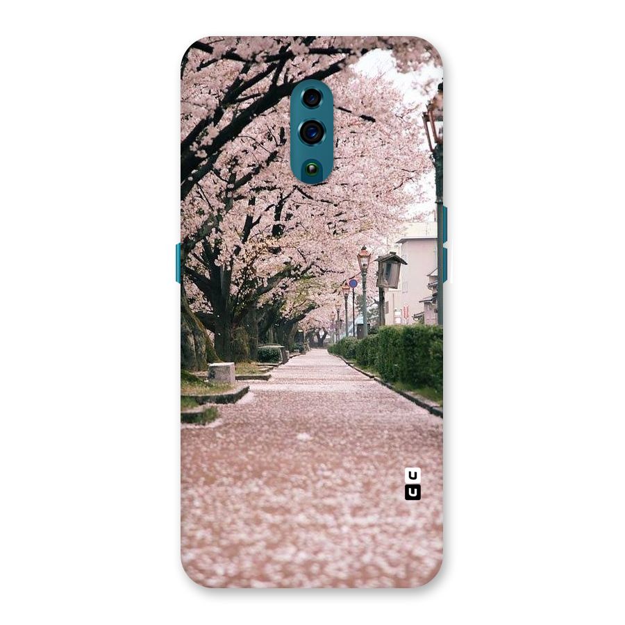 Street In Pink Flowers Back Case for Oppo Reno