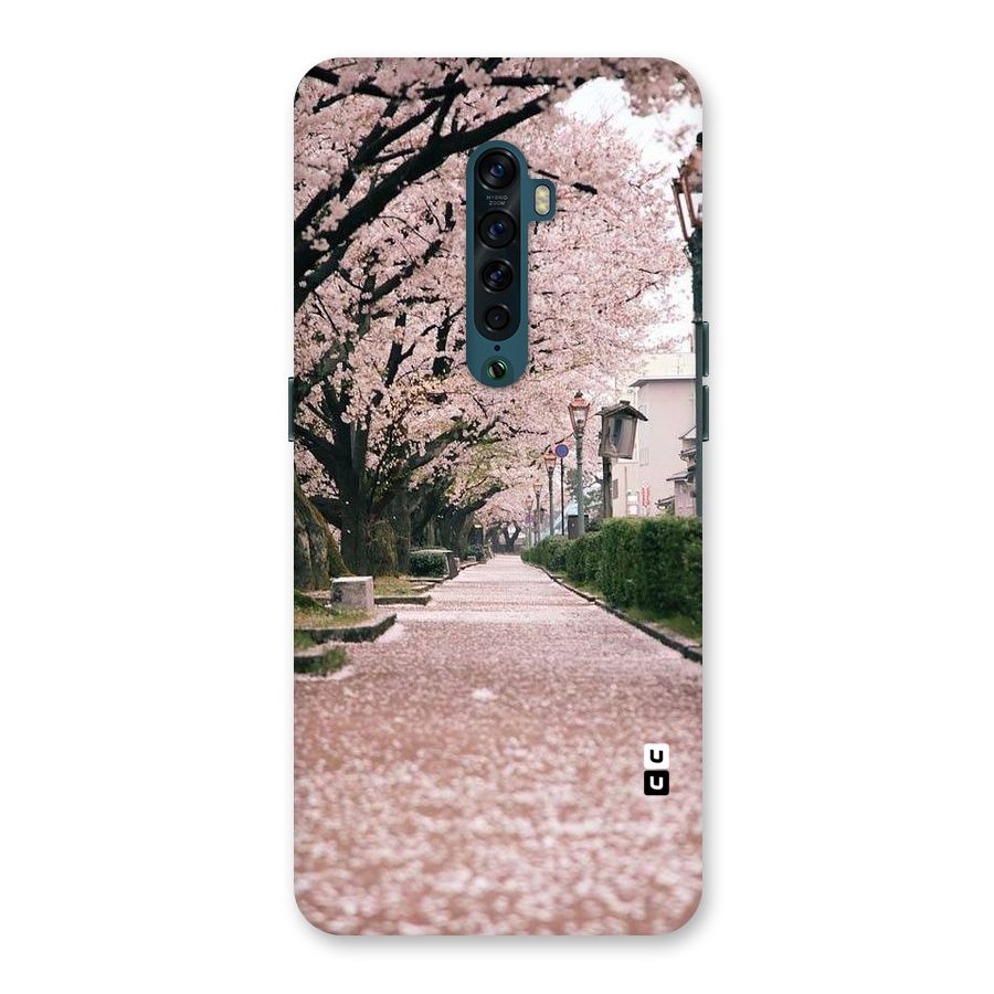 Street In Pink Flowers Back Case for Oppo Reno2