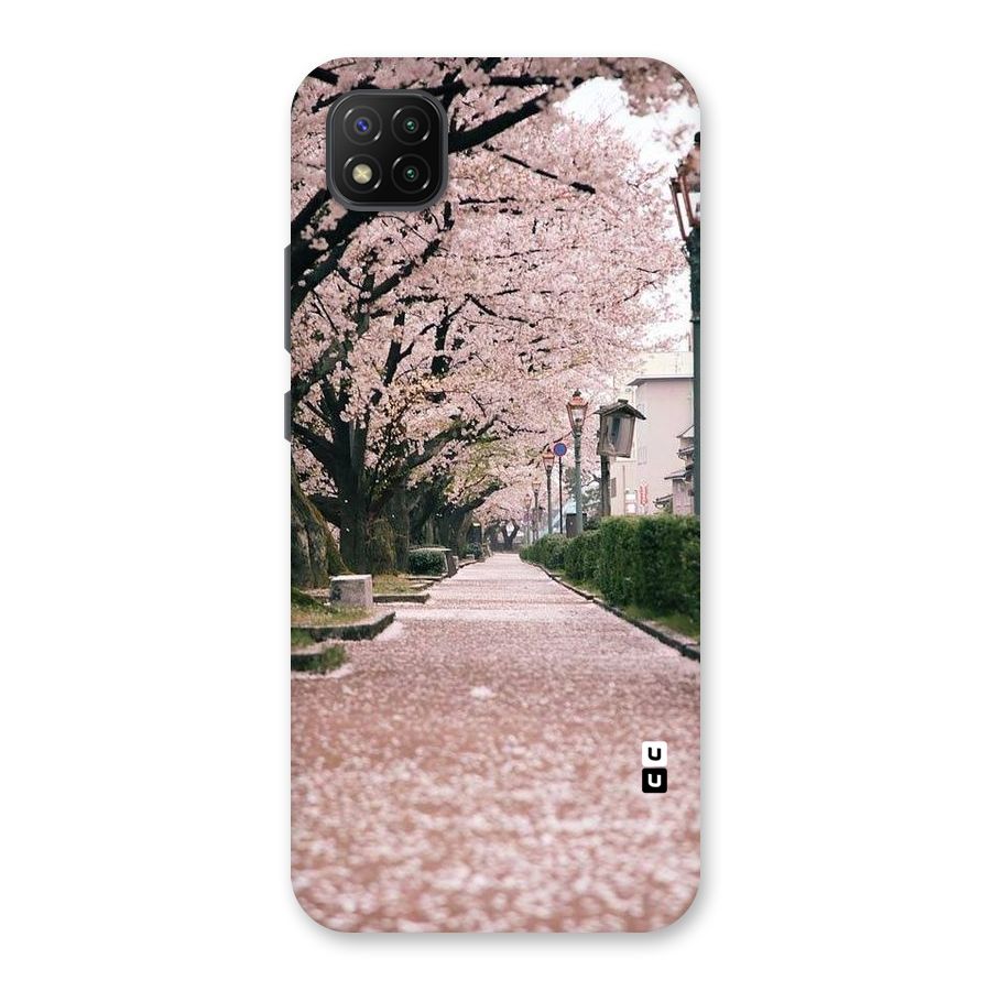 Street In Pink Flowers Back Case for Poco C3