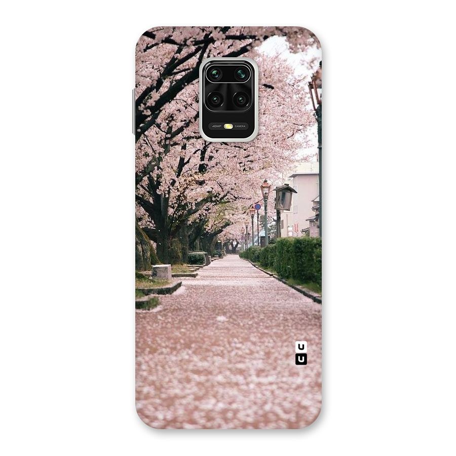 Street In Pink Flowers Back Case for Poco M2 Pro