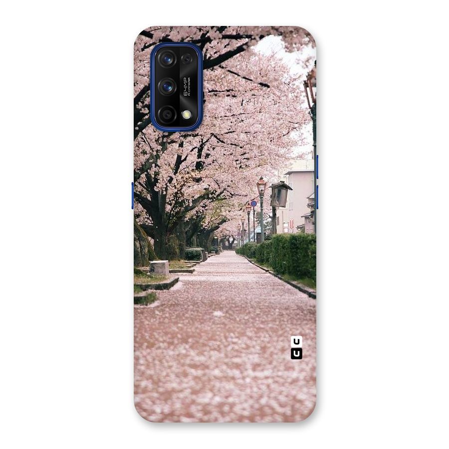 Street In Pink Flowers Back Case for Realme 7 Pro