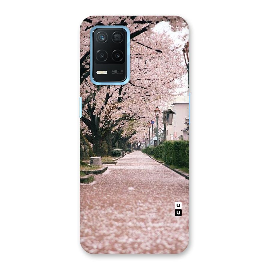 Street In Pink Flowers Back Case for Realme Narzo 30 5G