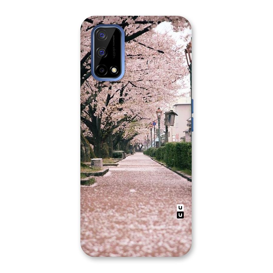 Street In Pink Flowers Back Case for Realme Narzo 30 Pro