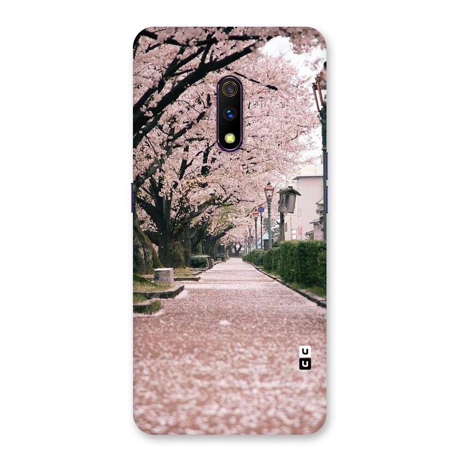 Street In Pink Flowers Back Case for Realme X