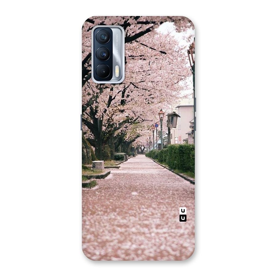 Street In Pink Flowers Back Case for Realme X7