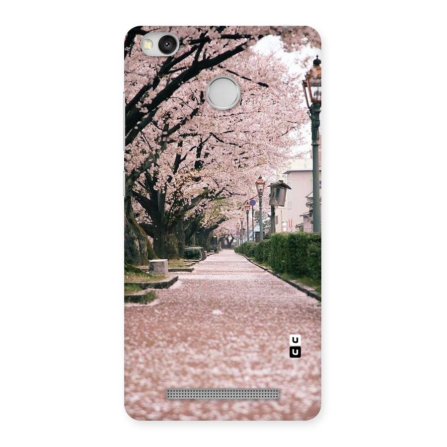 Street In Pink Flowers Back Case for Redmi 3S Prime