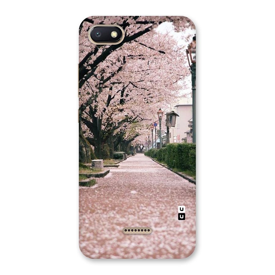 Street In Pink Flowers Back Case for Redmi 6A