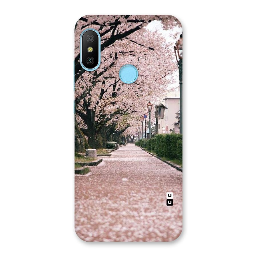Street In Pink Flowers Back Case for Redmi 6 Pro