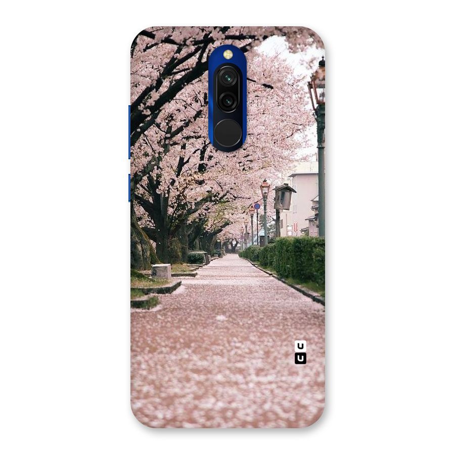 Street In Pink Flowers Back Case for Redmi 8