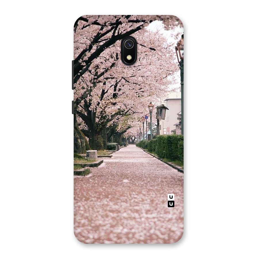 Street In Pink Flowers Back Case for Redmi 8A