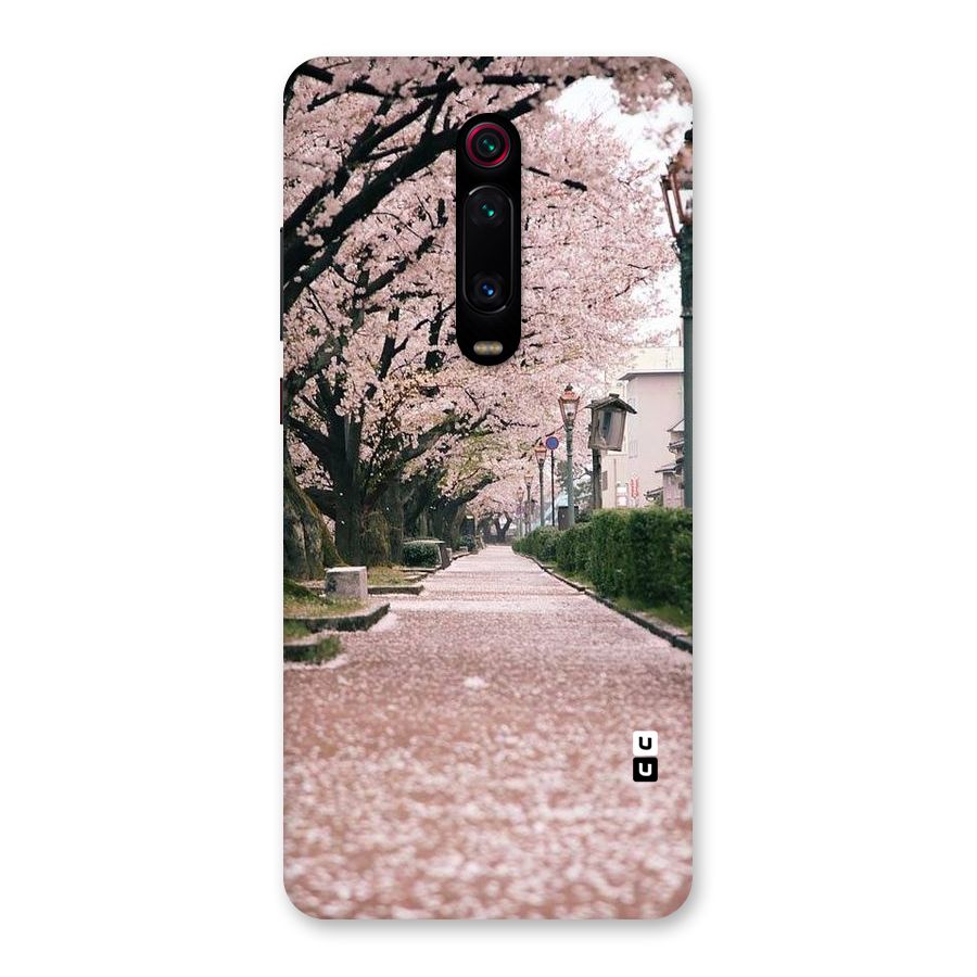 Street In Pink Flowers Back Case for Redmi K20