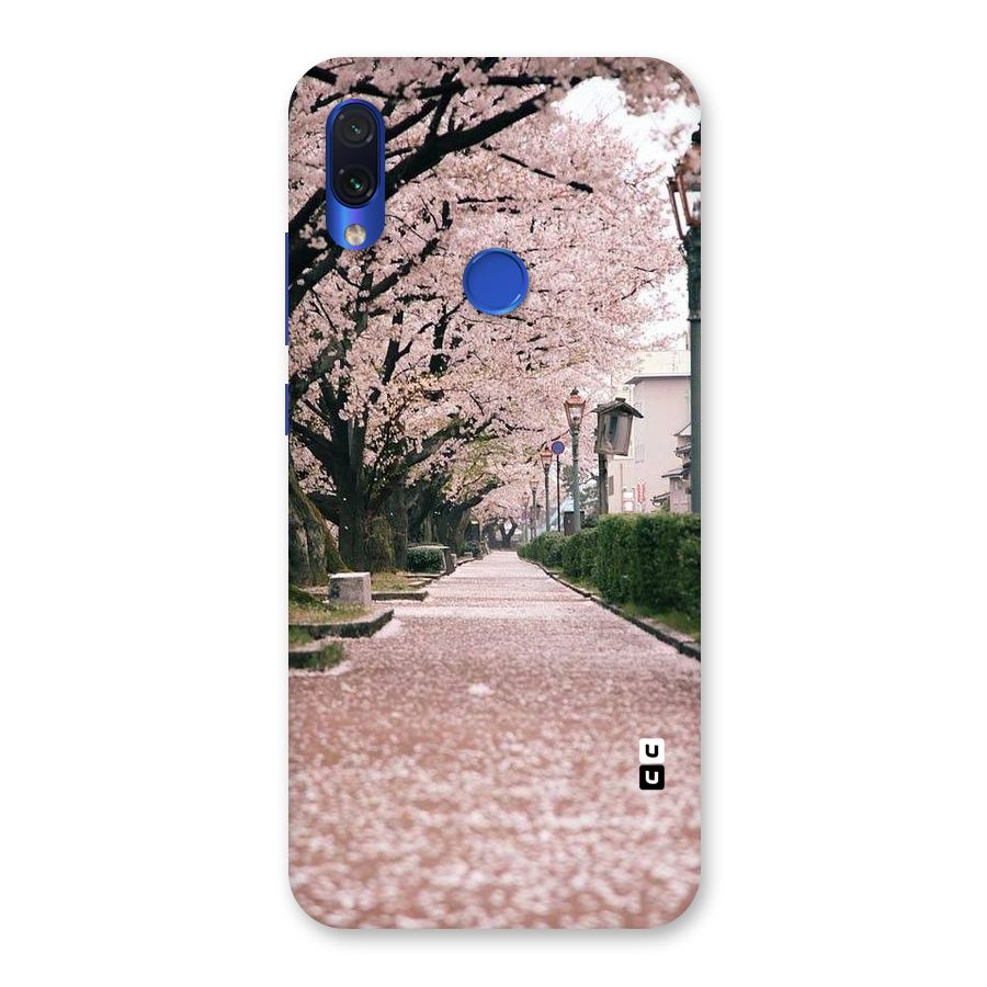 Street In Pink Flowers Back Case for Redmi Note 7