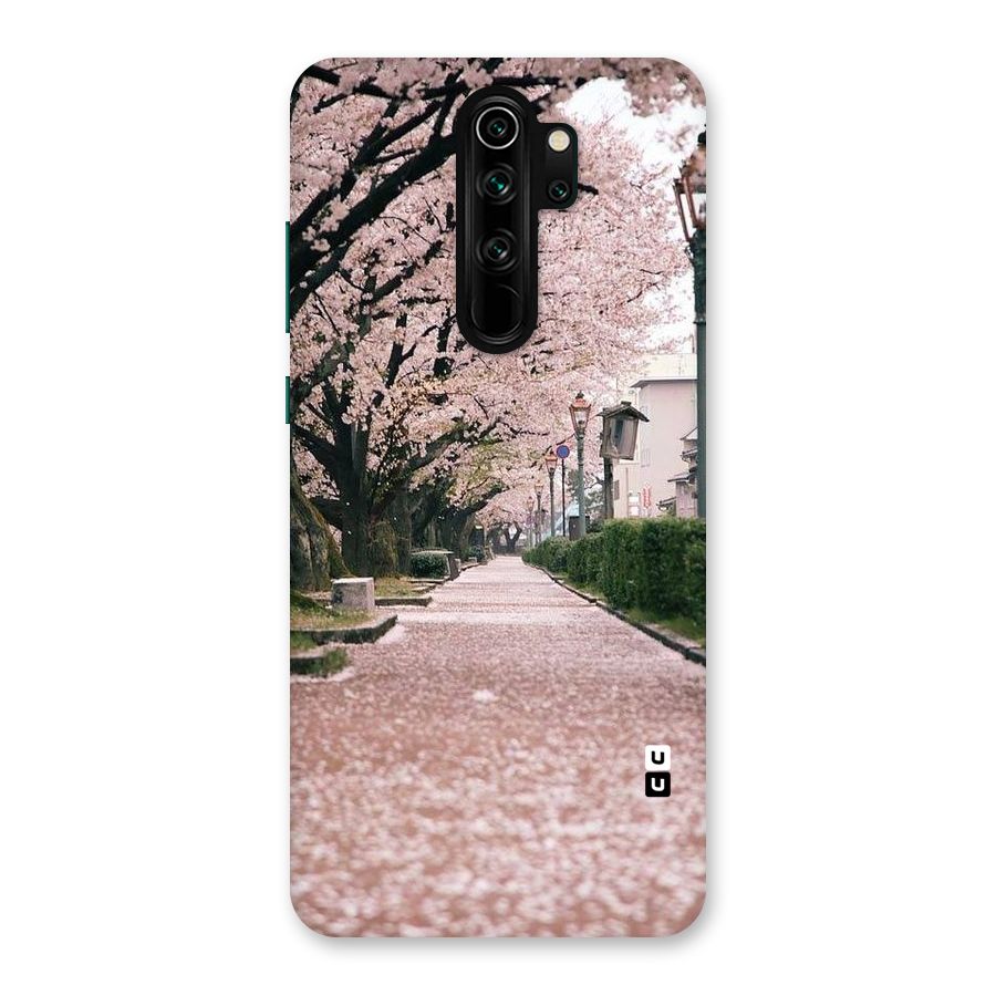 Street In Pink Flowers Back Case for Redmi Note 8 Pro