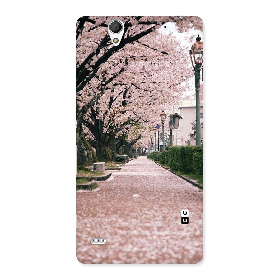 Street In Pink Flowers Back Case for Sony Xperia C4