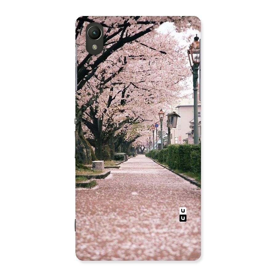 Street In Pink Flowers Back Case for Sony Xperia Z2
