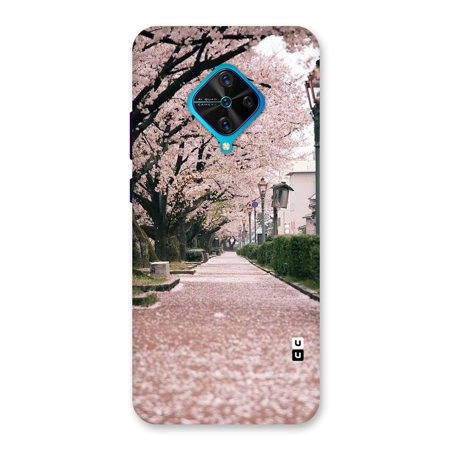 Street In Pink Flowers Back Case for Vivo S1 Pro
