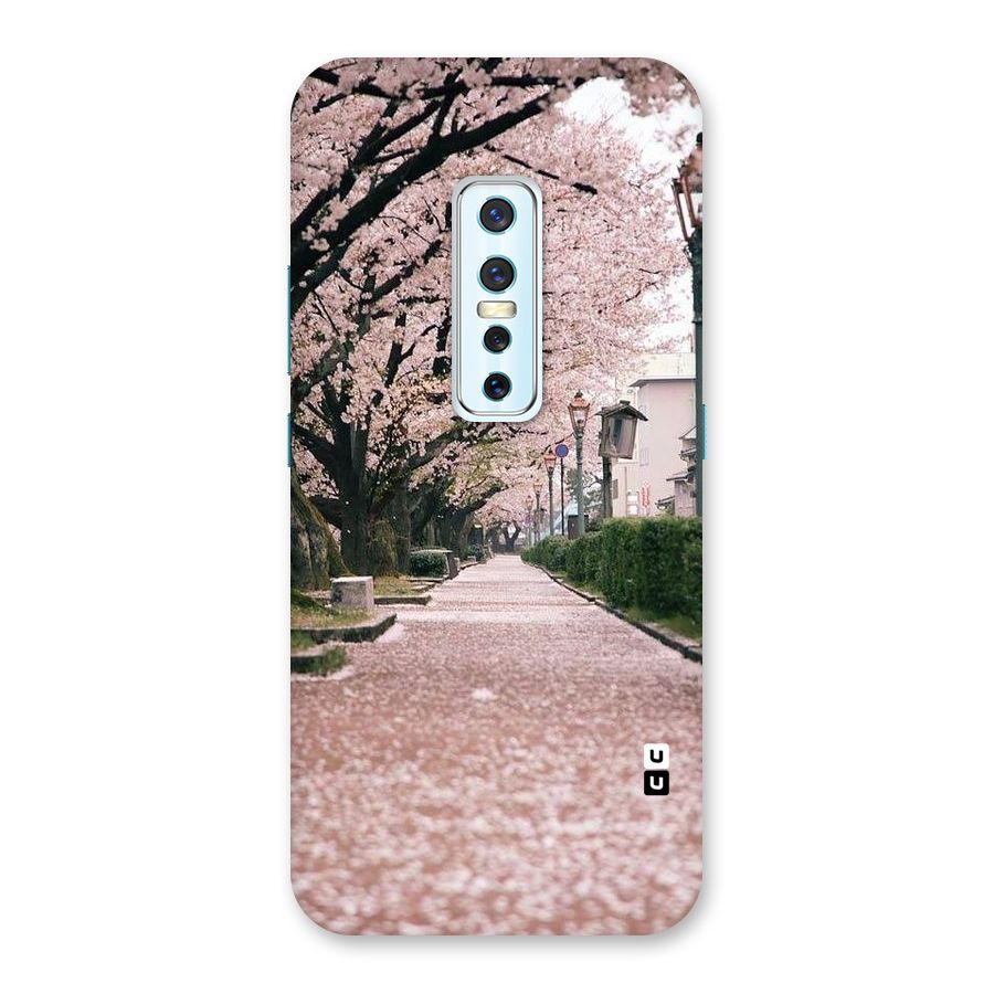 Street In Pink Flowers Back Case for Vivo V17 Pro