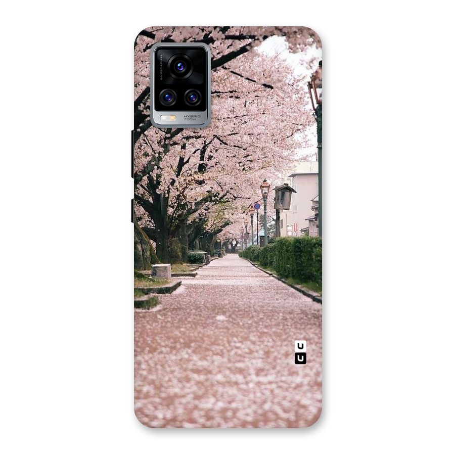 Street In Pink Flowers Back Case for Vivo V20 Pro