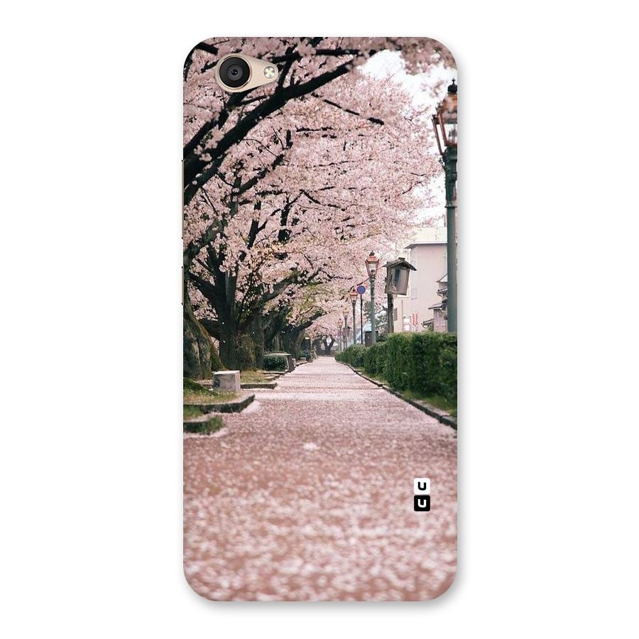 Street In Pink Flowers Back Case for Vivo V5 Plus