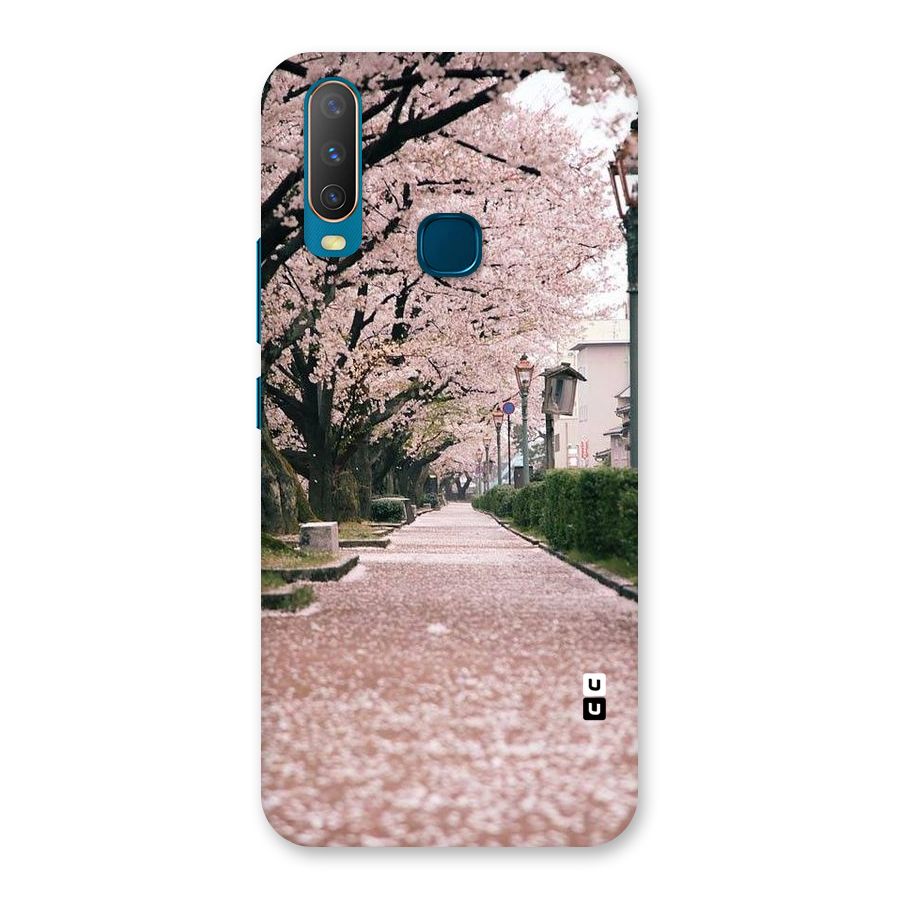 Street In Pink Flowers Back Case for Vivo Y17