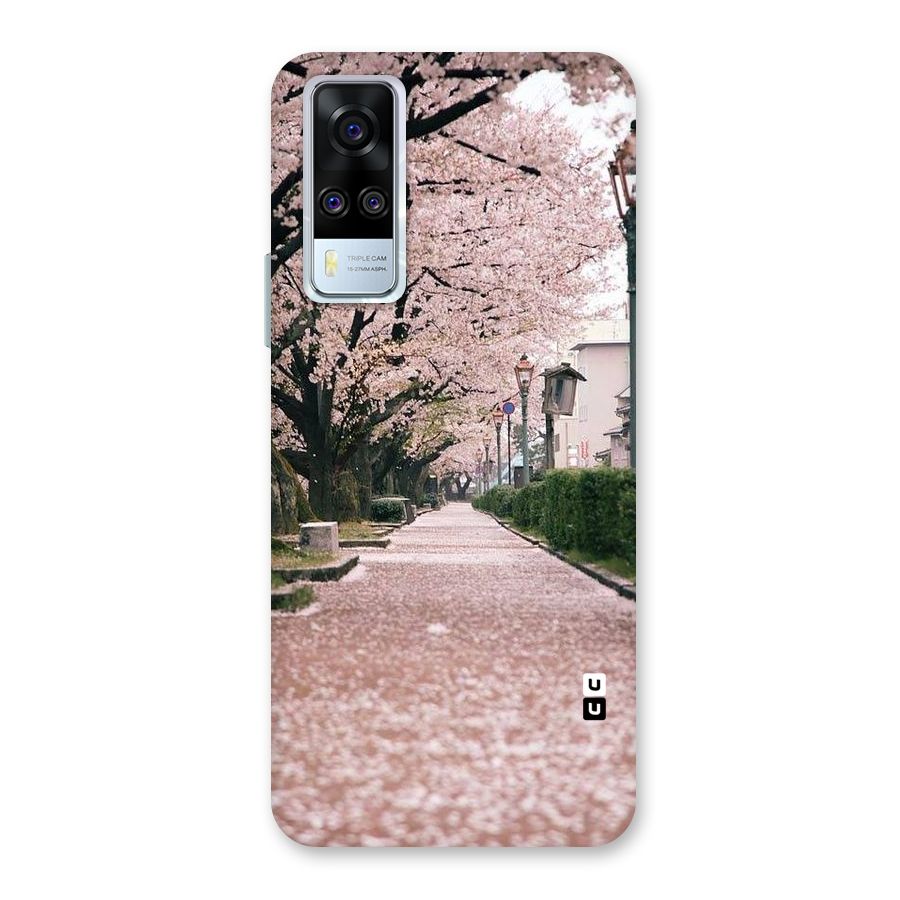 Street In Pink Flowers Back Case for Vivo Y31