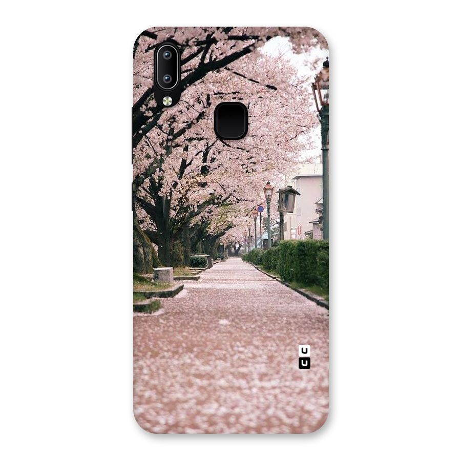 Street In Pink Flowers Back Case for Vivo Y93