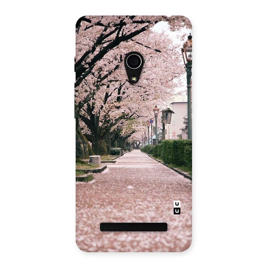 Street In Pink Flowers Back Case for Zenfone 5