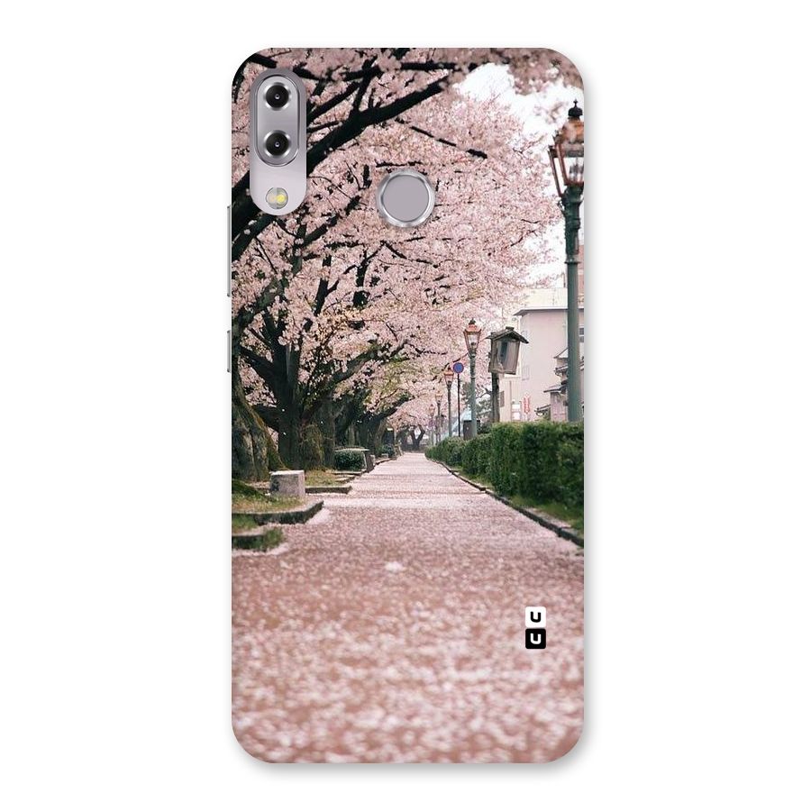 Street In Pink Flowers Back Case for Zenfone 5Z