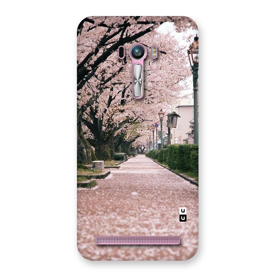Street In Pink Flowers Back Case for Zenfone Selfie