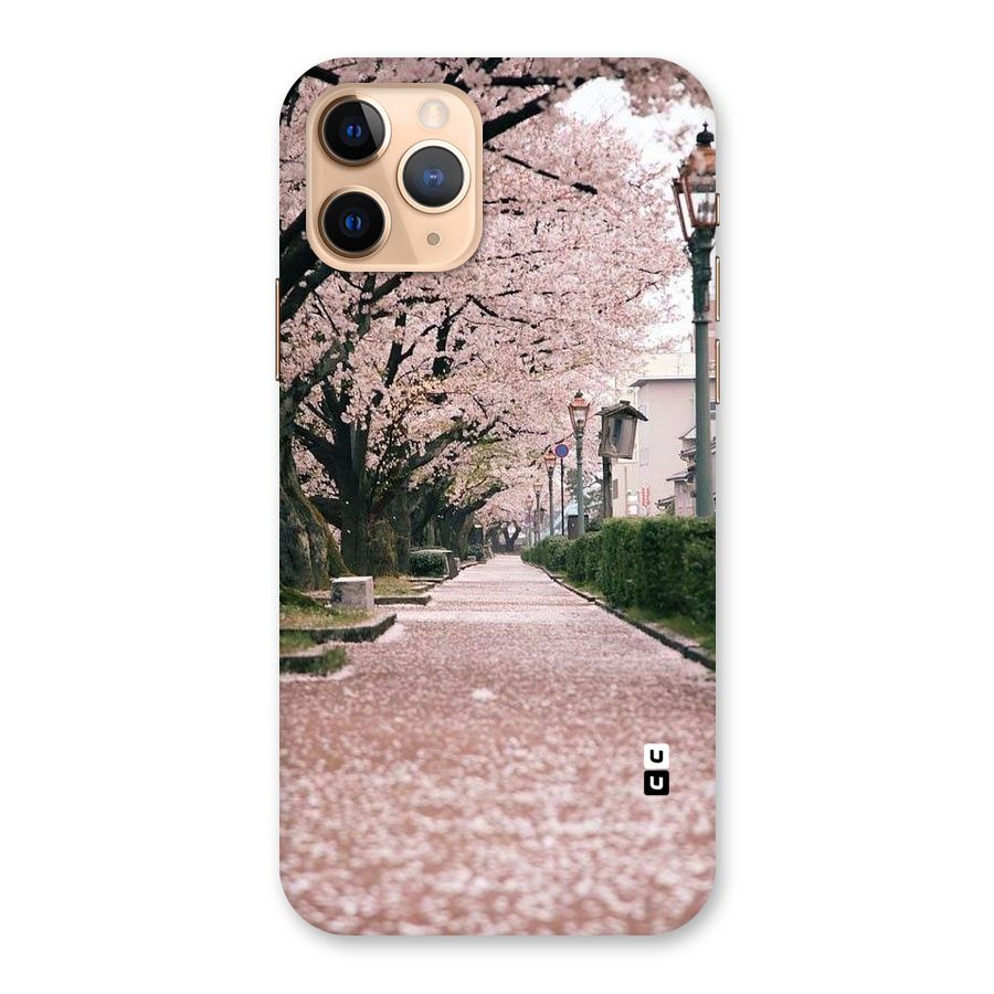 Street In Pink Flowers Back Case for iPhone 11 Pro