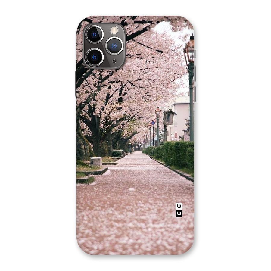 Street In Pink Flowers Back Case for iPhone 11 Pro Max
