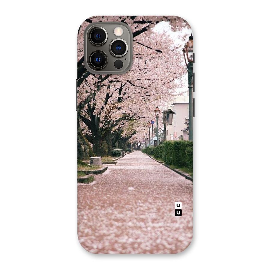 Street In Pink Flowers Back Case for iPhone 12 Pro