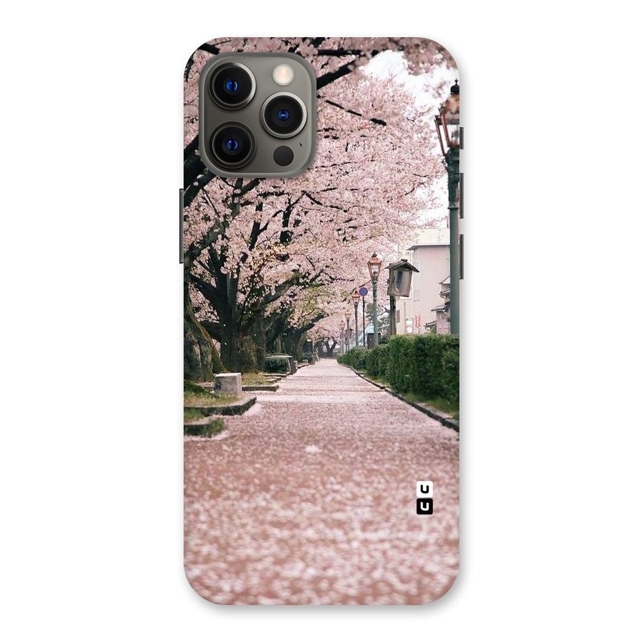 Street In Pink Flowers Back Case for iPhone 12 Pro Max