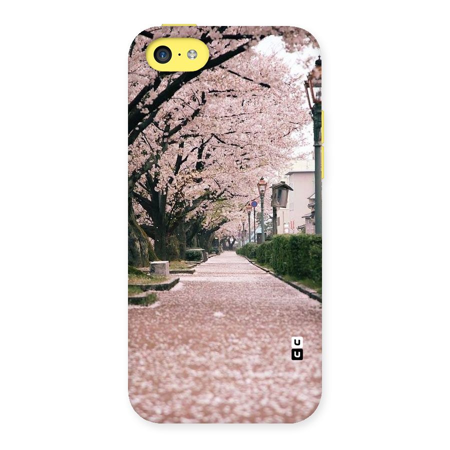 Street In Pink Flowers Back Case for iPhone 5C