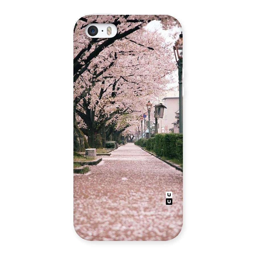 Street In Pink Flowers Back Case for iPhone 5 5S