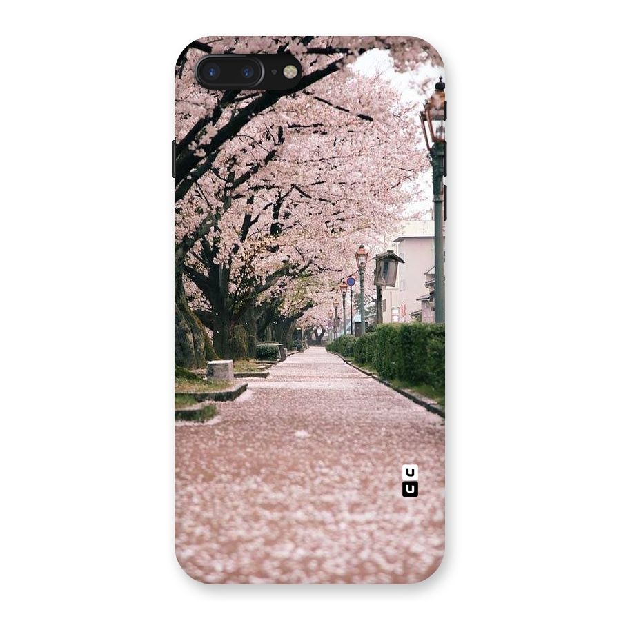 Street In Pink Flowers Back Case for iPhone 7 Plus