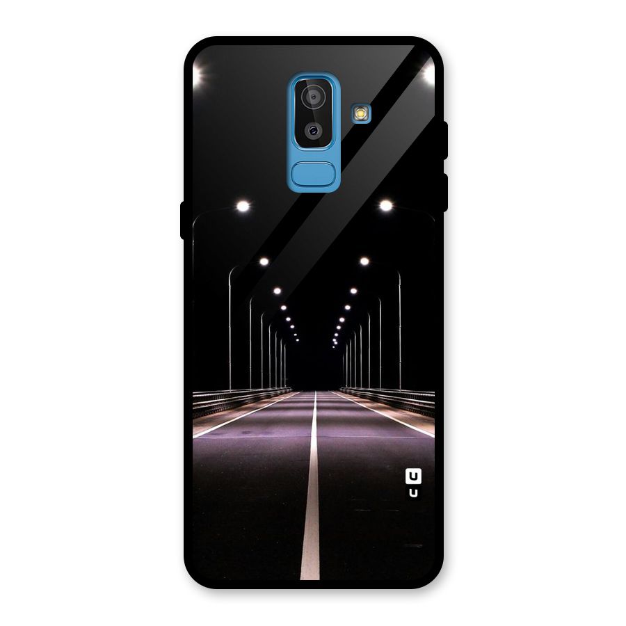 Street Light Glass Back Case for Galaxy J8