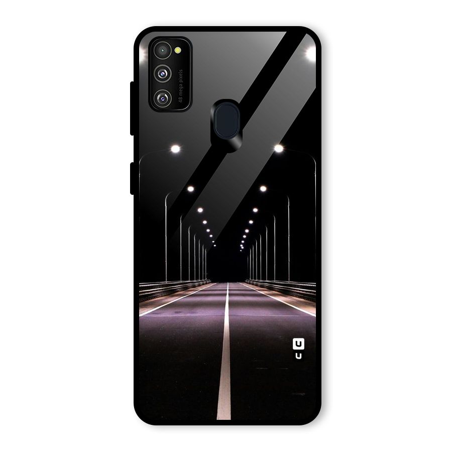 Street Light Glass Back Case for Galaxy M30s
