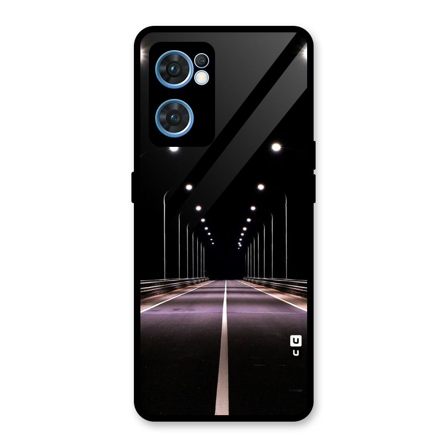 Street Light Glass Back Case for Oppo Reno7 5G