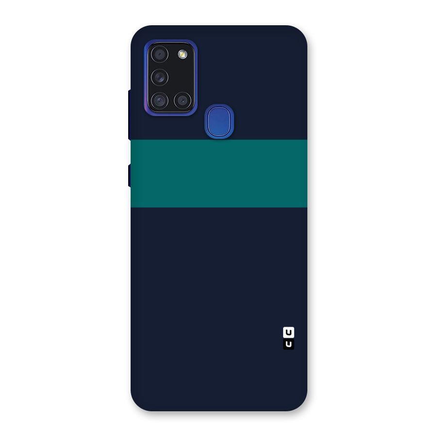 Stripe Block Back Case for Galaxy A21s