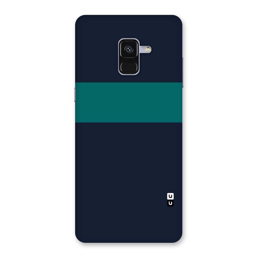 Stripe Block Back Case for Galaxy A8 Plus