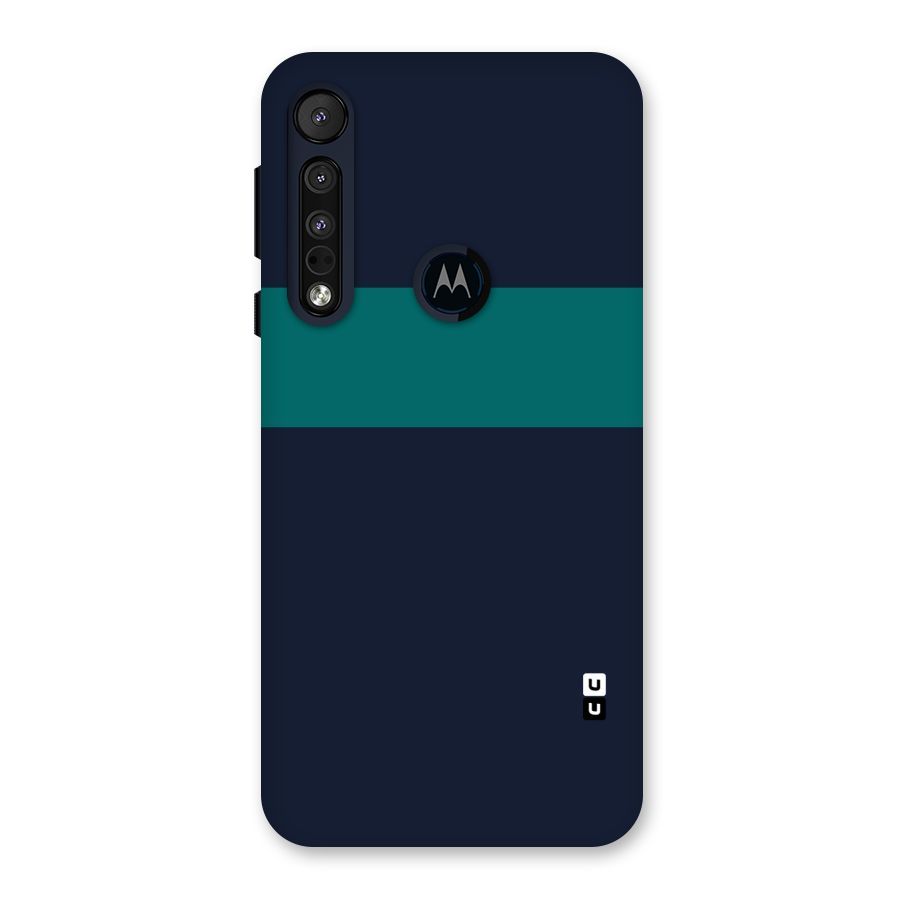 Stripe Block Back Case for Motorola One Macro