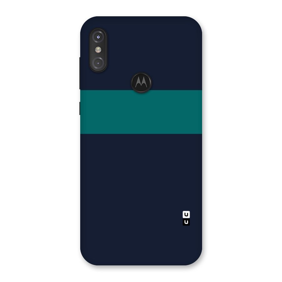 Stripe Block Back Case for Motorola One Power