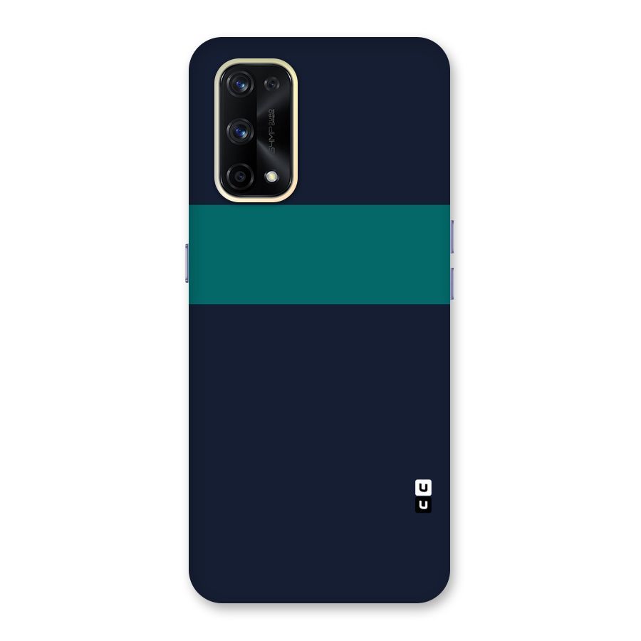Stripe Block Glass Back Case for Realme X7 Pro