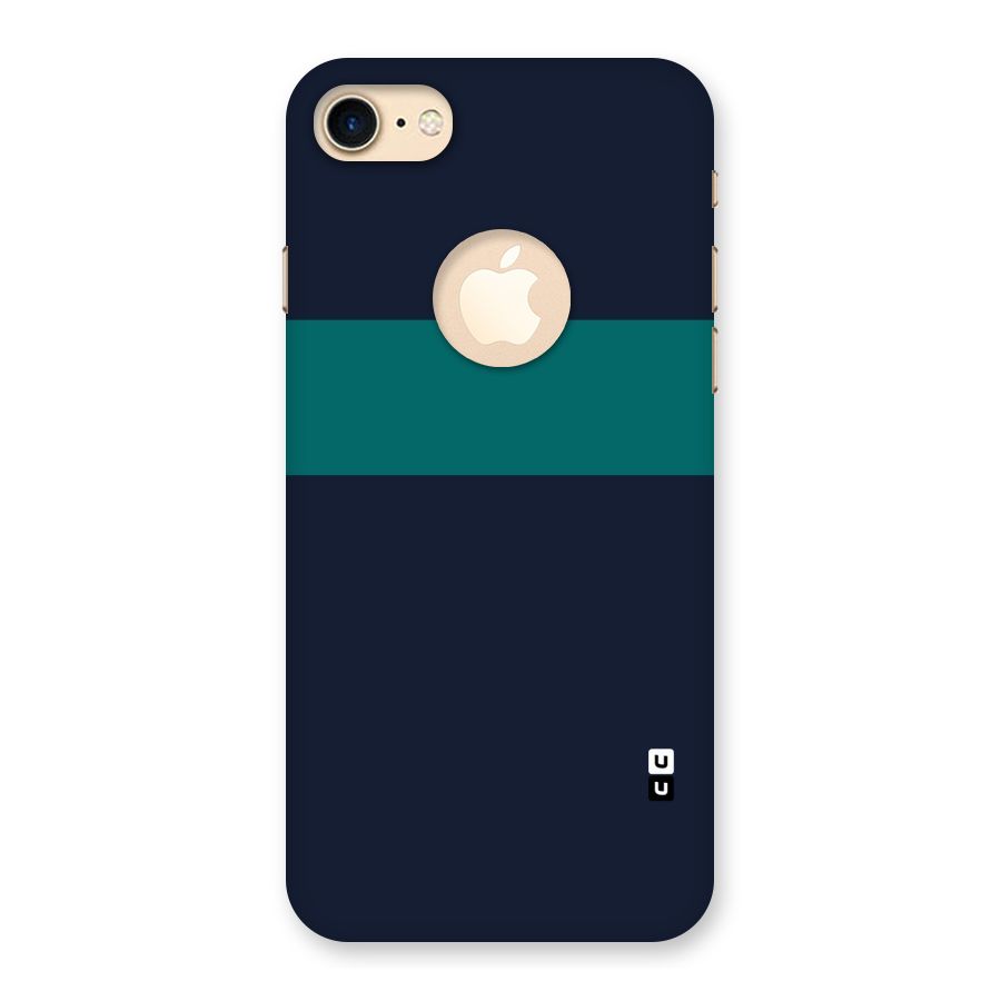 Stripe Block Back Case for iPhone 7 Logo Cut