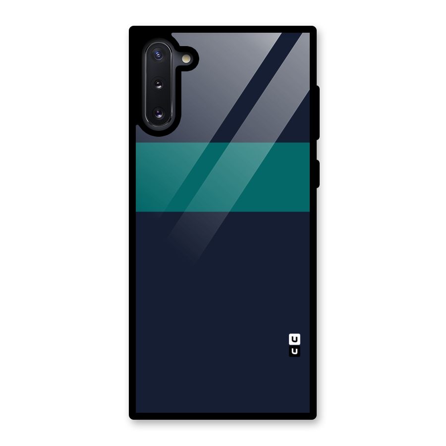 Stripe Block Glass Back Case for Galaxy Note 10