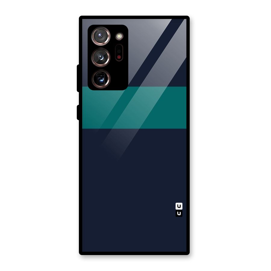 Stripe Block Glass Back Case for Galaxy Note 20 Ultra