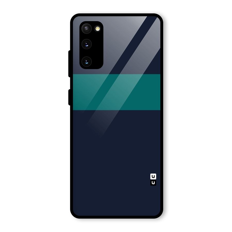 Stripe Block Glass Back Case for Galaxy S20 FE 5G