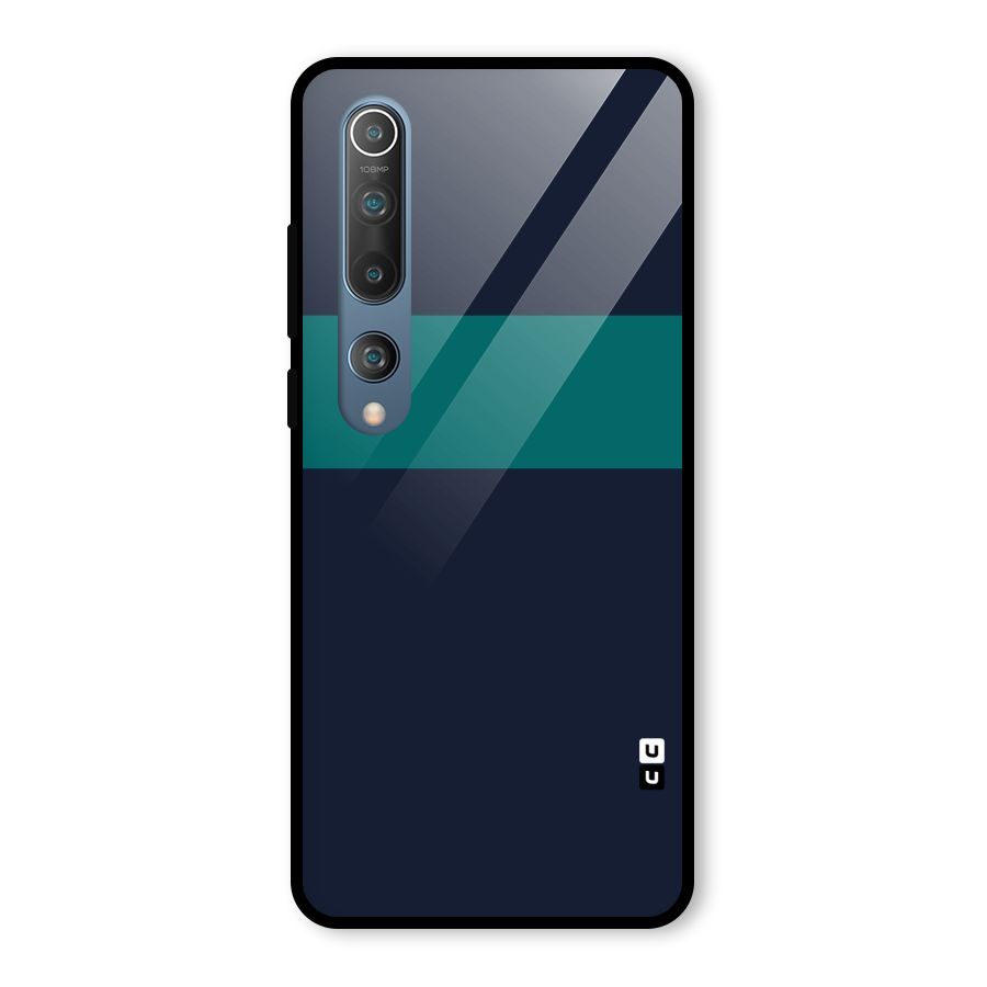 Stripe Block Glass Back Case for Mi 10