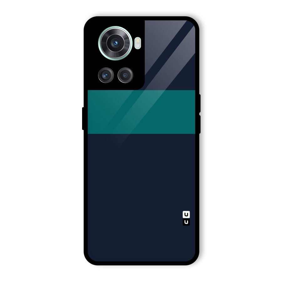 Stripe Block Glass Back Case for OnePlus 10R